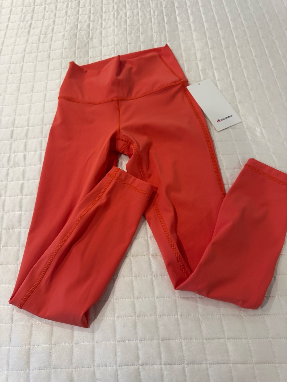 lululemon athletica Under HR Bright Coral Active Leggings